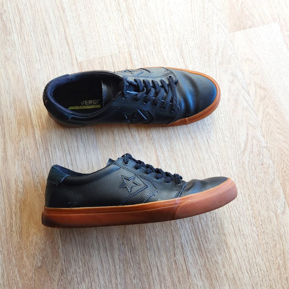 Converse Cons KA3 Kenny Anderson Leather Skateboard Shoes Black